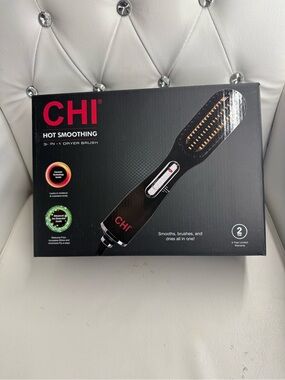CHI Hot Smoothing 3-in-1 Dryer Brush — Black